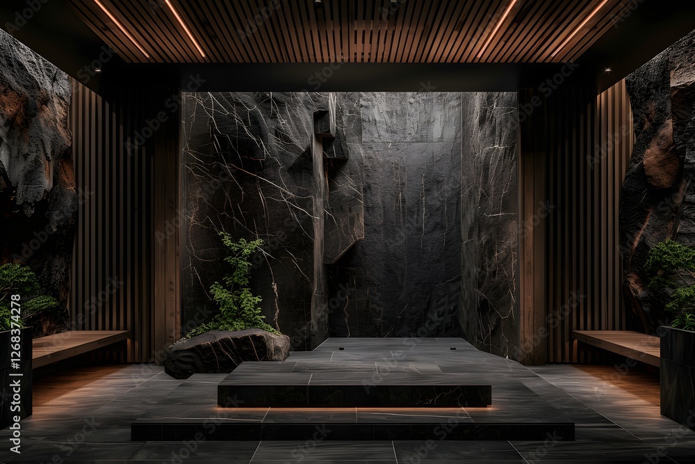 Zen Inspired Meditation Sanctuary in Secluded Forest Retreat