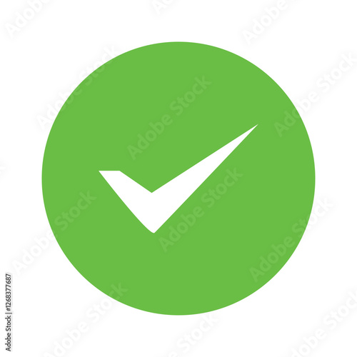 check mark and tick mark icon set. accept approved icon. vector illustration.