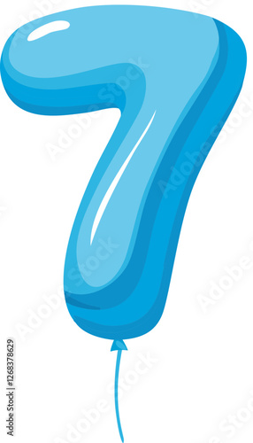 기호, 숫자7, 풍선 7, 숫자, 7, 입체, 3 차원, 아이콘, 7, 럭키세븐, seven,숫자풍선, 풍선