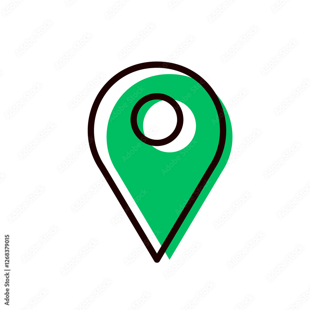 Location icon or location pin with transparent background Location icon or location pin with transparent background