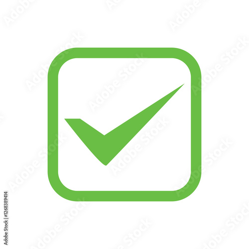 check mark and tick mark icon set. accept approved icon. vector illustration.