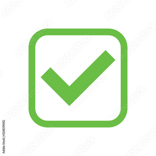 check mark and tick mark icon set. accept approved icon. vector illustration.
