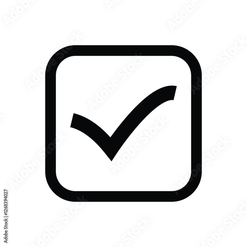 check mark and tick mark icon set. accept approved icon. vector illustration.