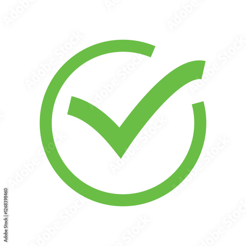 check mark and tick mark icon set. accept approved icon. vector illustration.