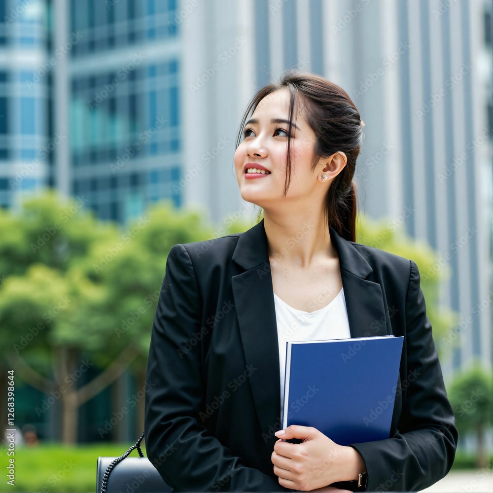 Successful Asian Business Professional – Elegant and Motivated Woman in the Financial District Successful Asian Business Professional – Elegant and Motivated Woman in the Financial District
