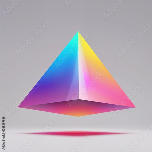 A Luminous Pyramid of Shifting Colors: Transparent Surfaces Reflect Hues of Gold, Pink, and Purple, Creating a Mesmerizing Play of Light and Form in the Bhakkar Afternoon.






