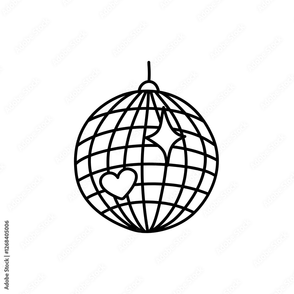Obraz premium Disco globe