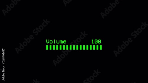 Animation of speaker volume with alpha channel, Speaker volume down and up animation with Transparent Background