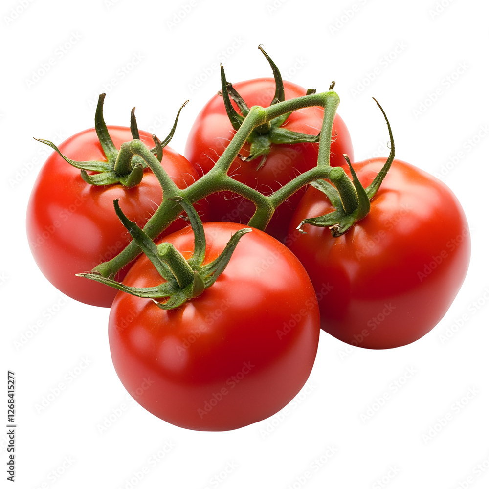 Fresh Red Tomatoes Vine Ripe Cluster Garden Organic Produce Fresh Red Tomatoes Vine Ripe Cluster Garden Organic Produce