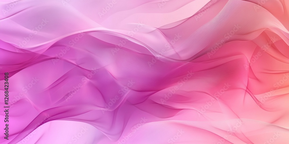 Fototapeta premium Abstract Flowing Texture in Soft Pink and Purple Hues Creating a Dreamy Atmosphere for Artistic Designs and Modern Digital Backgrounds