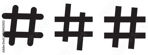 Hashtag icon. Hashtag symbol design from Social Media