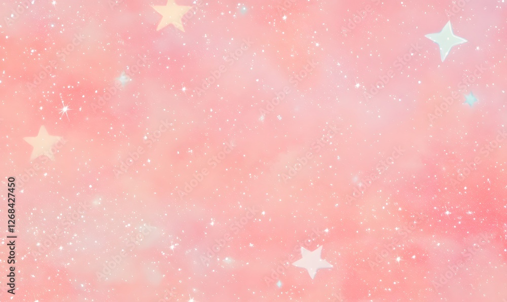 a beautiful pink universe with lots of stars, Generative AI a beautiful pink universe with lots of stars, Generative AI