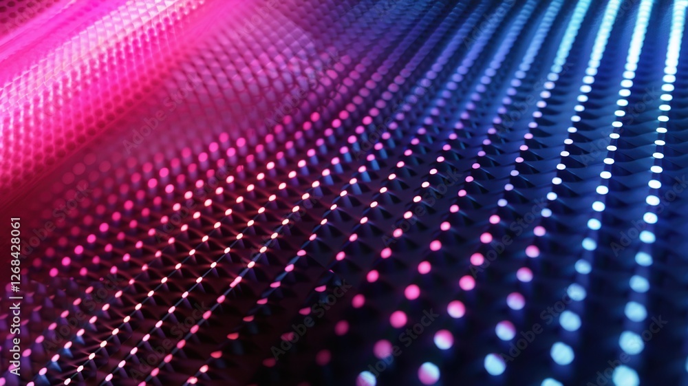 © yidan - A futuristic cyberpunk-style background featuring glowing neon lights and a digital matrix. technology-themed designs, gaming, and sci-fi