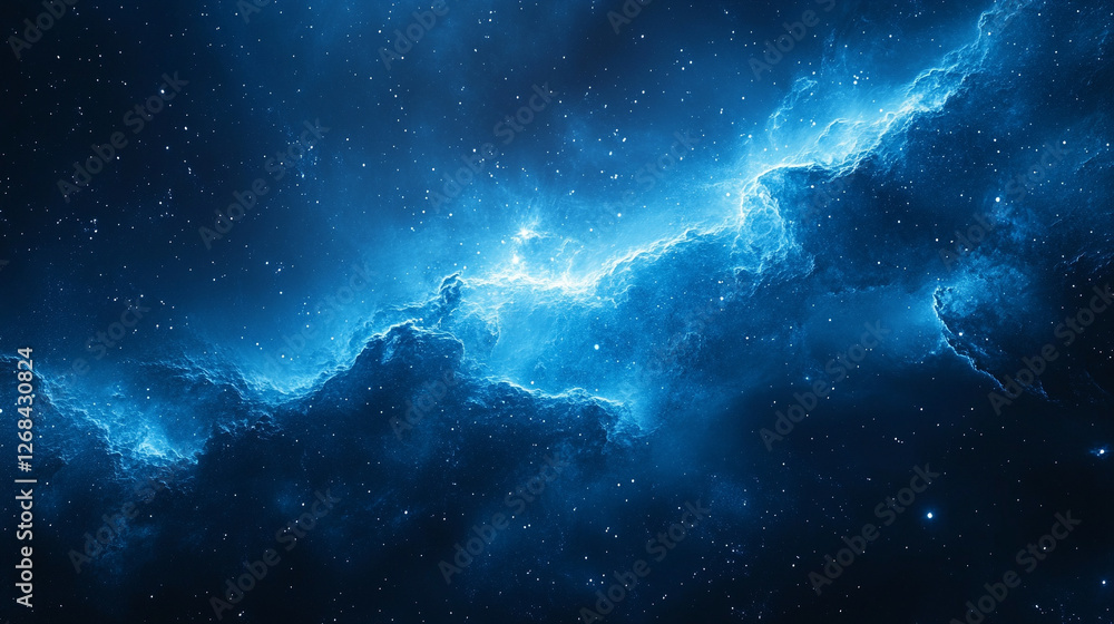 Fototapeta premium A mesmerizing cosmic scene with vibrant psychedelic colors, swirling galaxies, and shining stars, symbolizing the vastness and mystery of the universe.