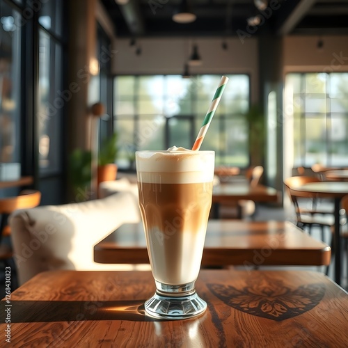 glass of cappuccino