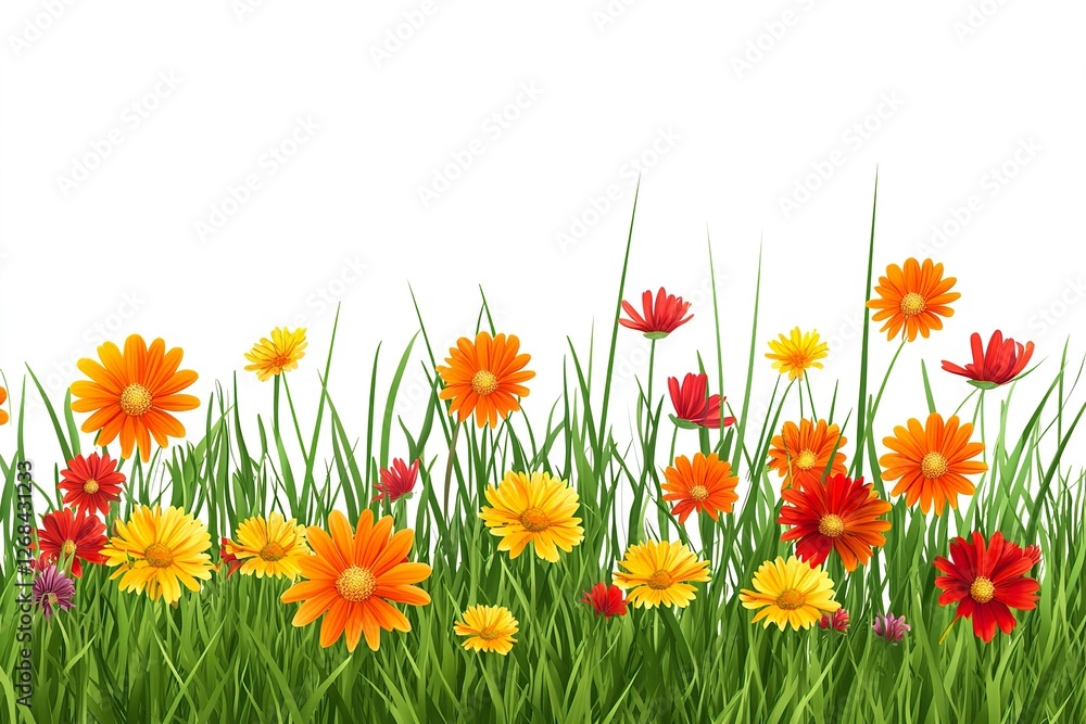 Fototapeta premium Summer meadow beautiful