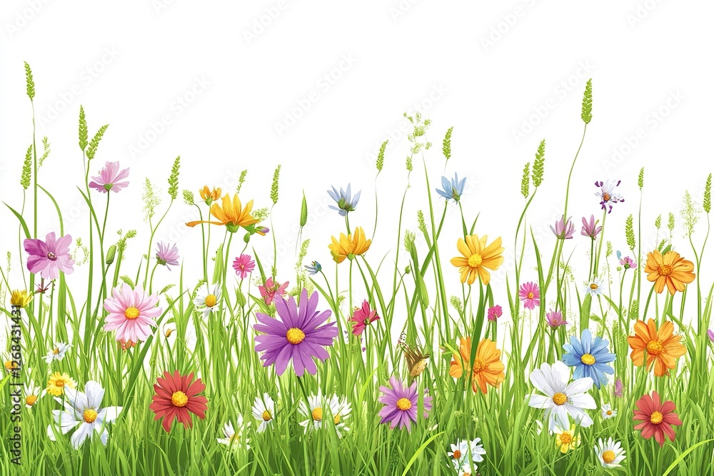 Fototapeta premium Summer meadow beautiful