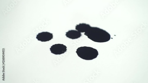 black ink drop