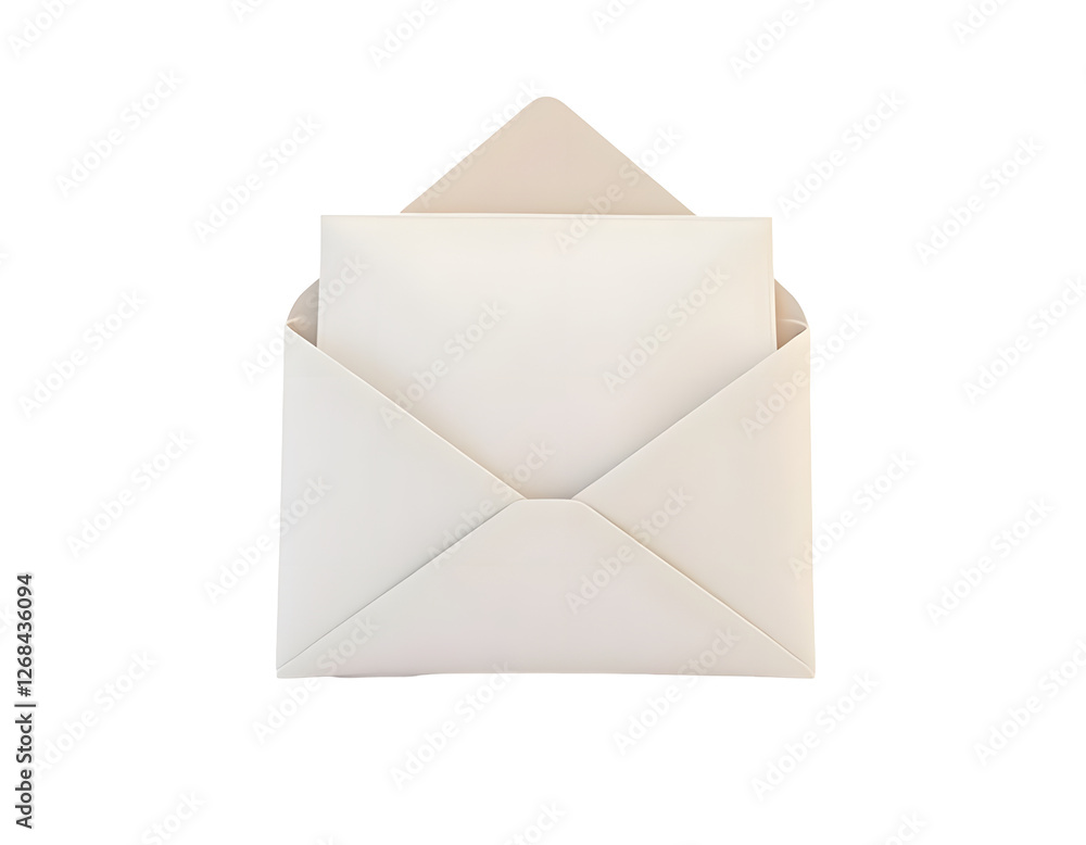A Blank White Envelope, Ready for a Message A Blank White Envelope, Ready for a Message