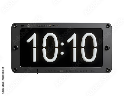 Minimalist Digital Clock: Orion Analog Clock Displaying 10:10