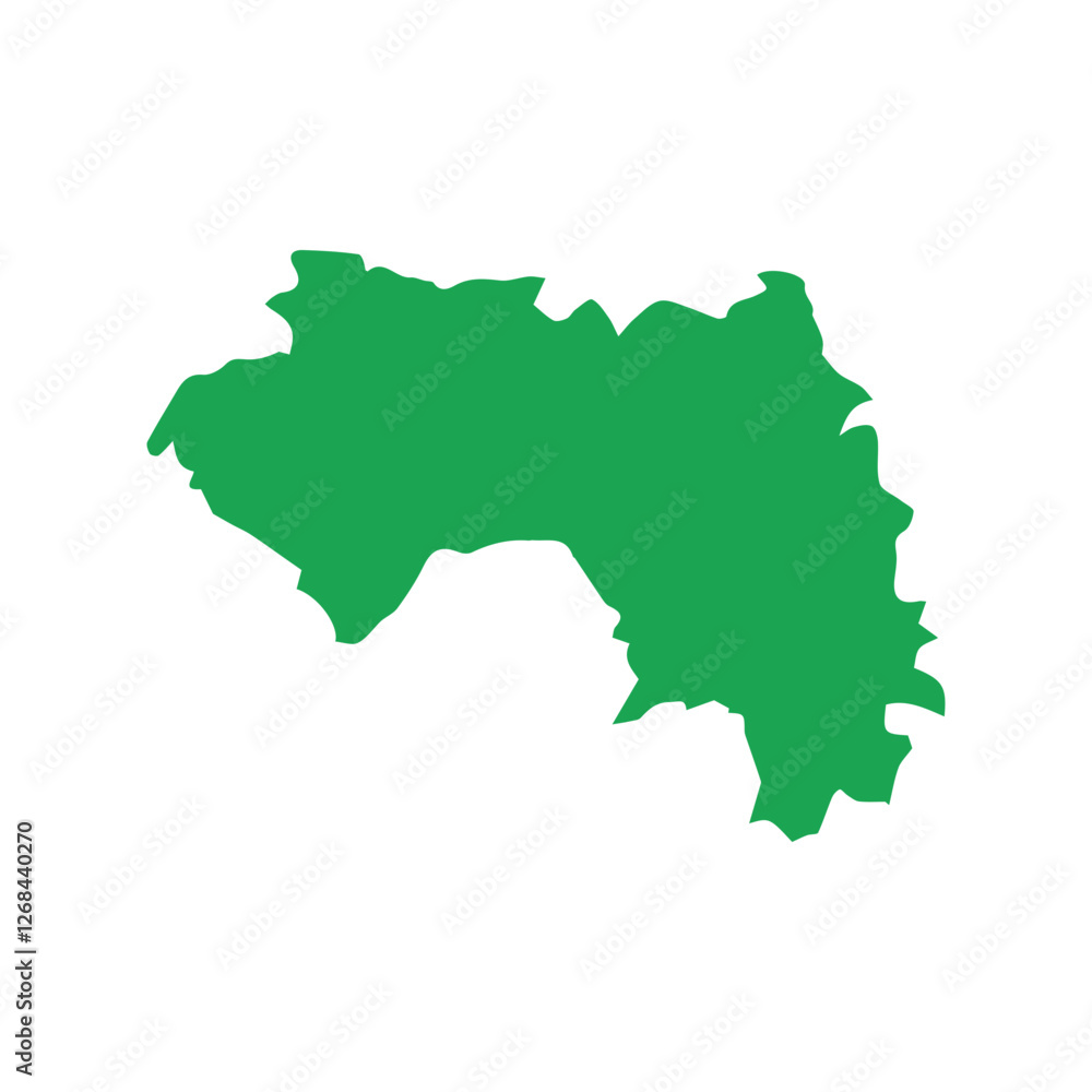 map of Guinea green icon map of Guinea green icon