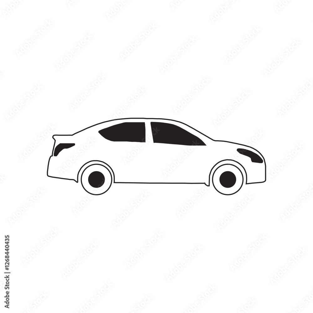 Fototapeta premium car icon logo vector design