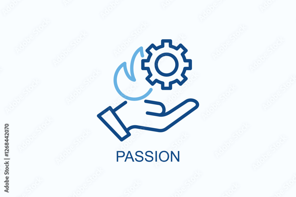 Passion Icon Or Logo Isolated Illustration Passion Icon Or Logo Isolated Illustration