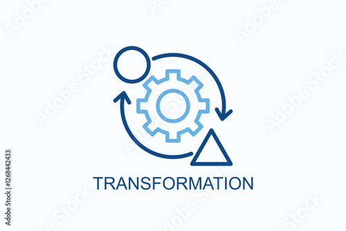 Transformation Icon Or Logo Isolated Illustration