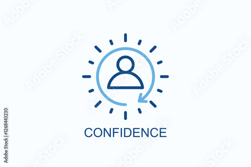 Confidence Icon Or Logo Isolated Illustration