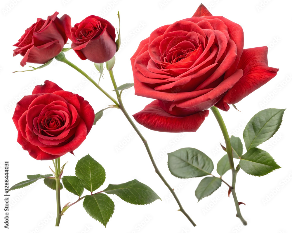 Beautiful red roses arranged elegantly with green leaves celebrating love and affection Beautiful red roses arranged elegantly with green leaves celebrating love and affection