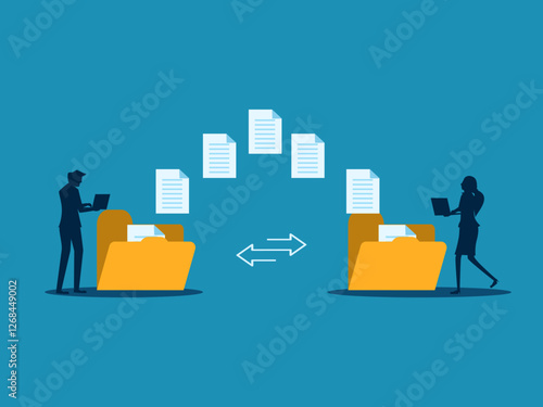 Transfer files, Backup on, Exchange files on folders, Send documents over the Internet