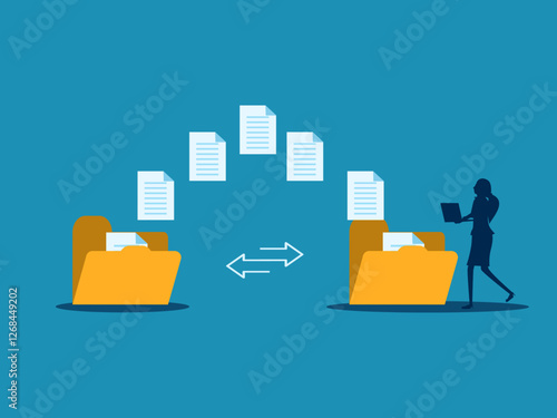 women send documents over the Internet, back up data, exchange files in folders