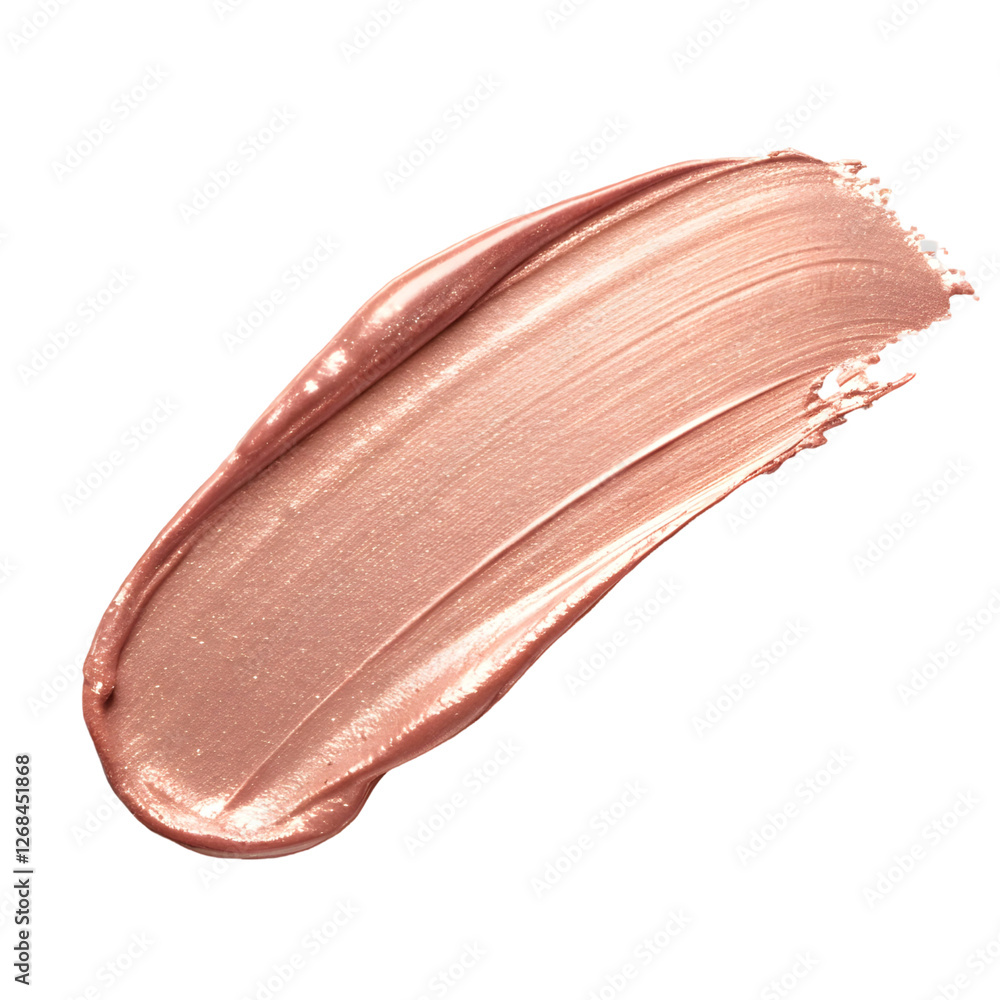 Shimmering rose gold cream spread across a surface showcasing its smooth texture and reflective properties Shimmering rose gold cream spread across a surface showcasing its smooth texture and reflective properties