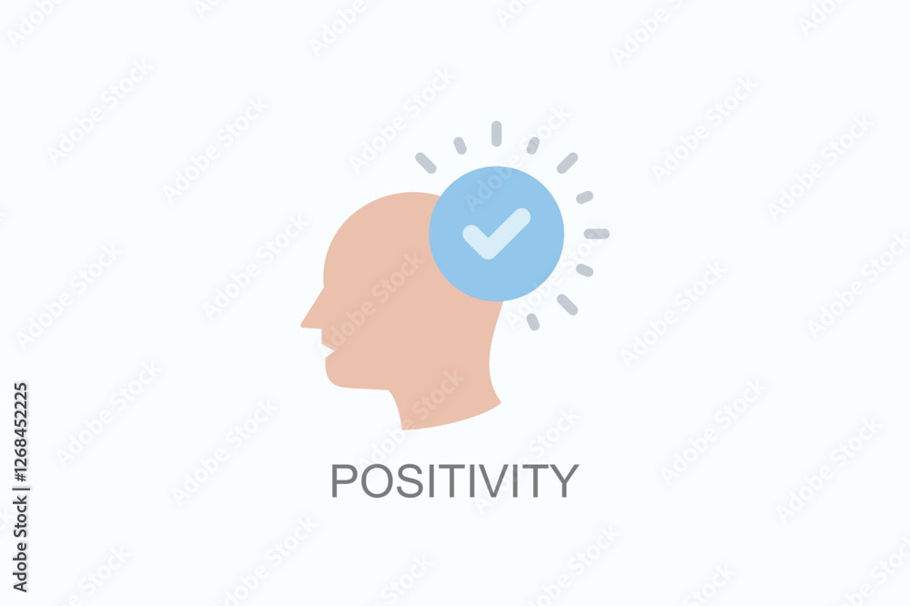 Positivity Icon Or Logo Isolated Illustration Positivity Icon Or Logo Isolated Illustration