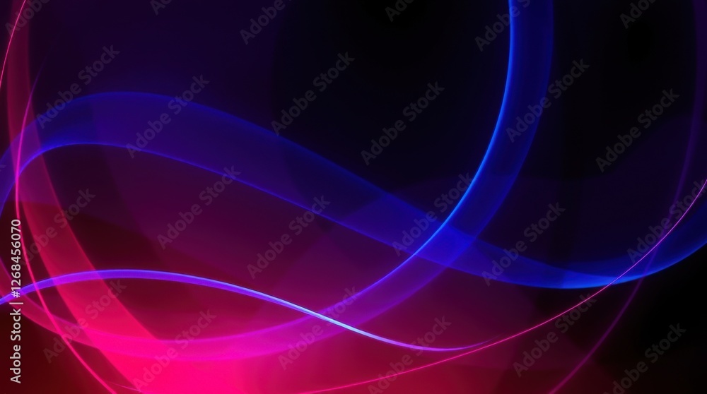 Naklejka premium Dynamic light waves on a textured background abstract wallpaper vibrant colors digital art environment