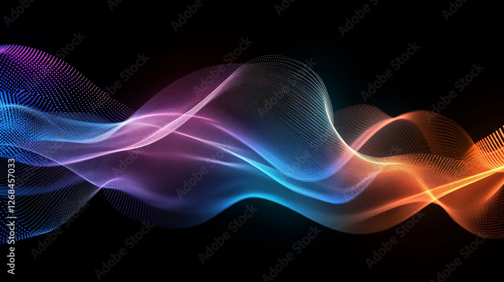 Obraz premium abstract fractal background with space
