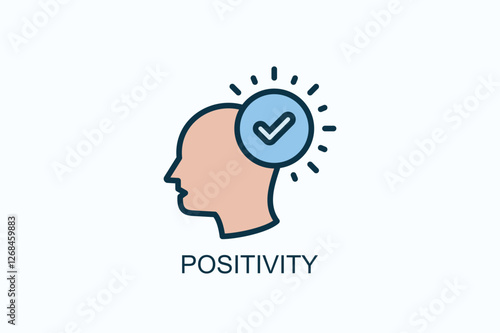 Positivity Icon Or Logo Isolated Illustration