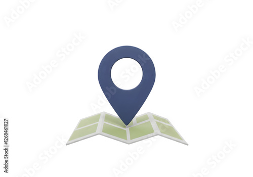 Free Download 3D Location Pin on a Map: Navigation and Exploration - GFXLoad