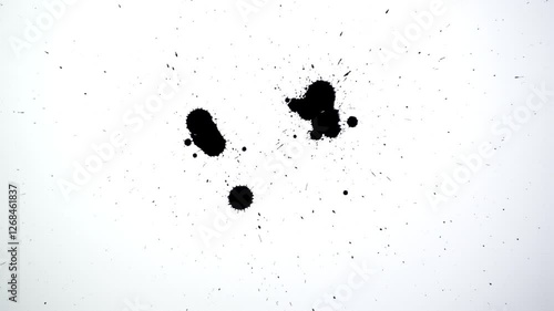 black ink drop