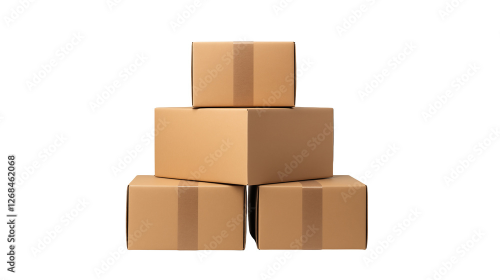 Stack of Cardboard Boxes Ready for Shipping Stack of Cardboard Boxes Ready for Shipping