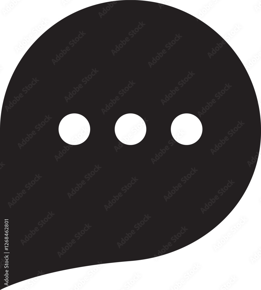 New Message, Dialog, Chat Speech Bubble Notification flat icon vector New Message, Dialog, Chat Speech Bubble Notification flat icon vector