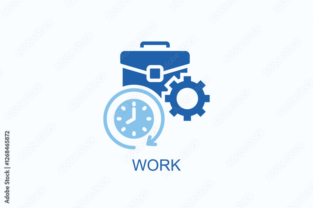 Work Icon Or Logo Isolated Illustration