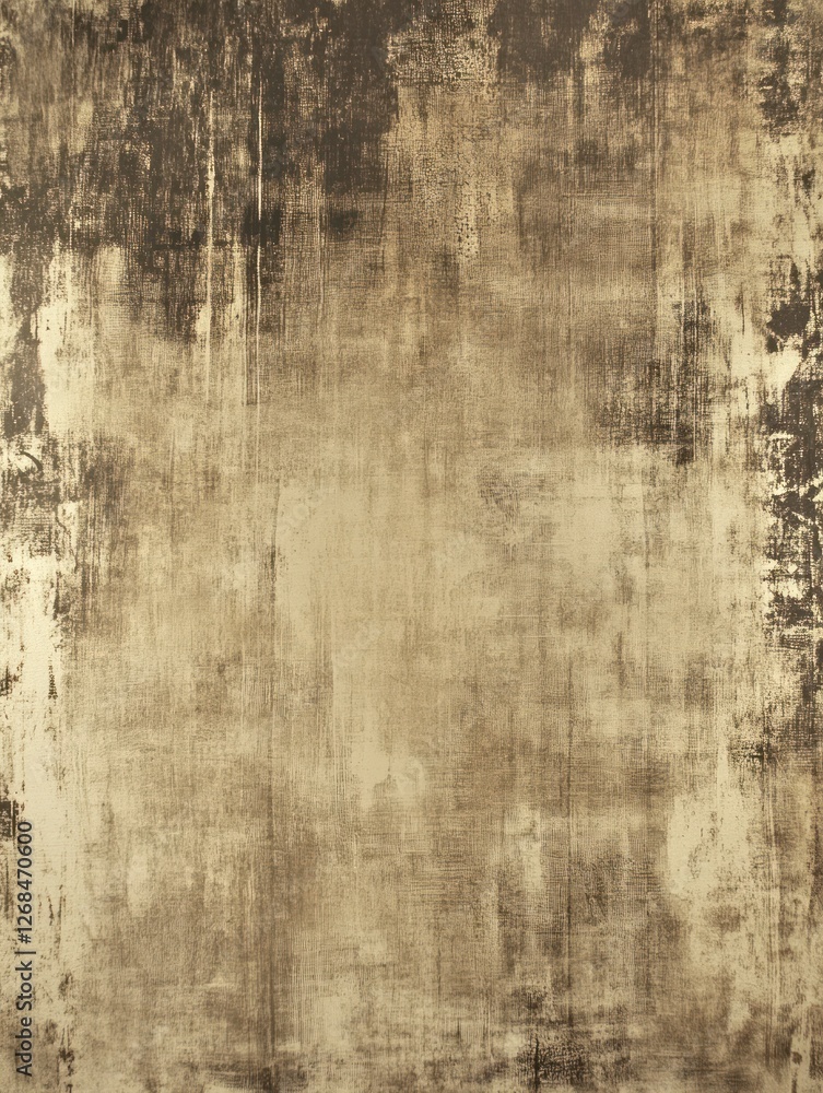 Obraz premium A large canvas in shades of brown and gold, with a subtle texture and a touch of grunge for an old-world feel. The background should be a solid color to make the text stand out more clearly against th