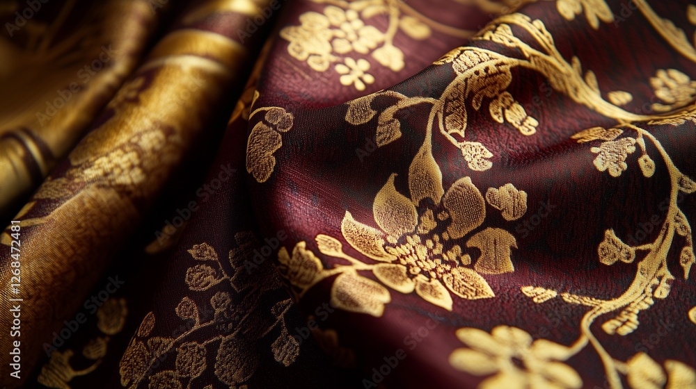 Intricate Modern Indonesian Batik Fabric Intricate Modern Indonesian Batik Fabric