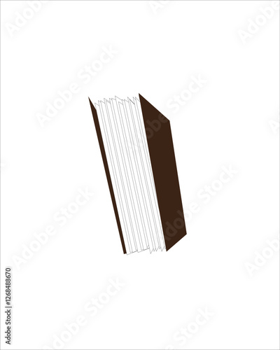 Print. A book with a prophet and white paper