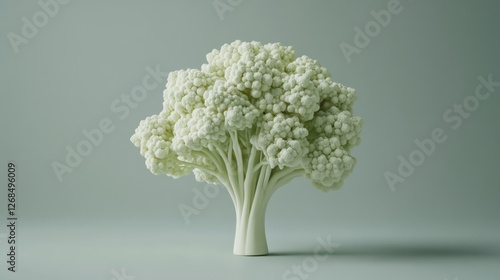 Wallpaper Mural Cauliflower tree, studio shot, grey background, healthy eating concept Torontodigital.ca