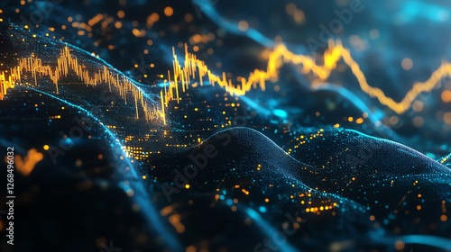 Rising gold prices illustrated with a digital financial chart photo