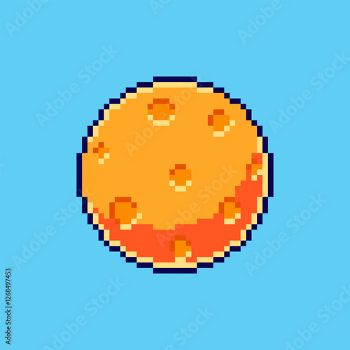 Pixel art Moon game asset design