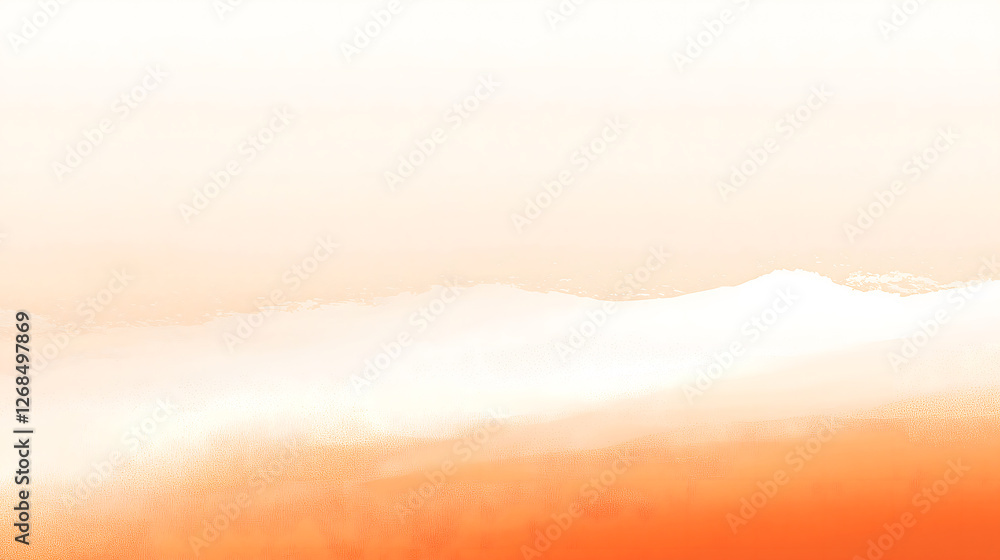 A serene digital-art image showcasing a soft gradient of warm orange hues fading into a pale, almost white upper section. A serene digital-art image showcasing a soft gradient of warm orange hues fading into a pale, almost white upper section.