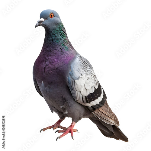 a pigeon isolated on transparent background photo